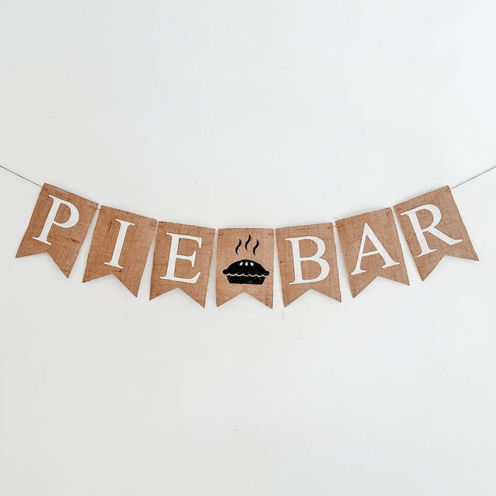 Pie Bar | Dessert Table Balloons | Thanksgiving Decor | Friendsgiving Pie Balloons | Burlap Banner | COL521