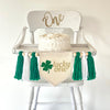 Lucky One 1st Birthday Tassel Banner, St Patrick's Day Highchair Decoration, Shamrock First Birthday Party Sign, Clover Cake Smash Pennant