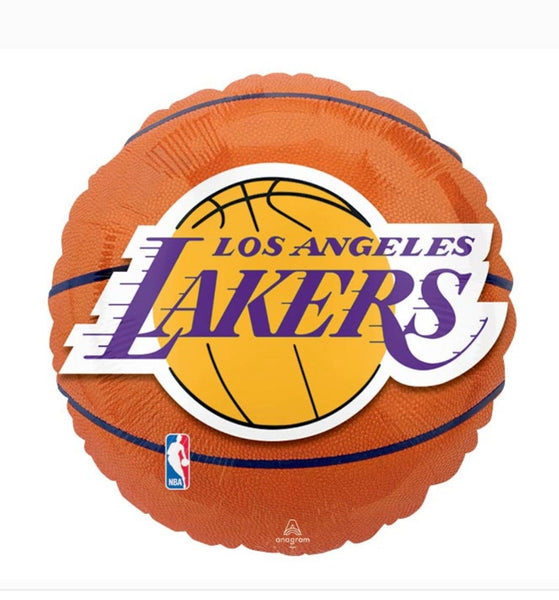 Lakers Basketball Balloon | Lakers Basketball Party Decor | Sports Balloon | Basketball Party Decor | Basketball Birthday Photo Prop