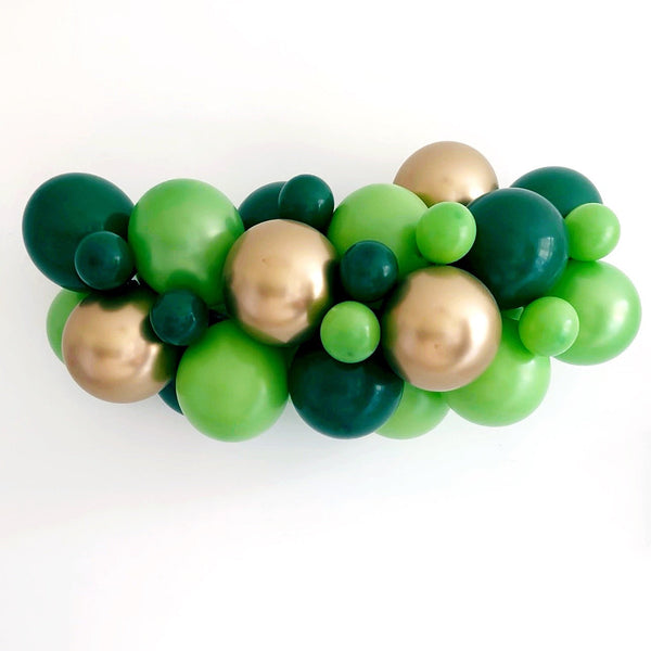 Green Party Decor, Green Balloon Garland, Balloon Garland, Green and Gold Party Decorations, St. Patrick's Day Balloon Backdrop