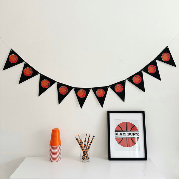 Basketball Party Decorations, Basketball Field Banner, Game Day Card Stock Banner, Basketball Party Decor, Football Decorations