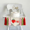 Strawberry 1st Birthday Tassel Banner, Berry Sweet Highchair Decoration, Fruit First Birthday Party Sign, Cake Smash Pennant