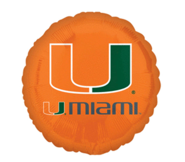 Miami Balloon 17" | Football Party Decor | Sports Balloon | Tailgate Decor | Football Birthday Photo Prop | BAL283