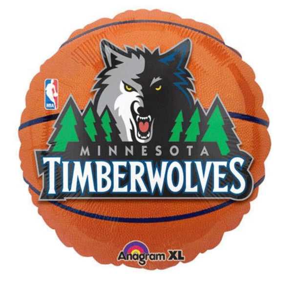 Timberwolves Basketball Balloon | Basketball Party Decor | Sports Balloon | Basketball Party Decor | Basketball Birthday Photo Prop