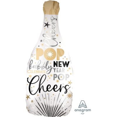 New Years Champagne Balloon | Champagne Party Decor | Champagne Balloon | Cheers Balloon | Happy New Year Balloon | Celebration Decor