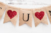 Love You More  Burlap Banner, Love U More Banner, Wedding Photo Prop, Engagement Photo Prop, B198