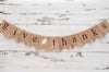 Give Thanks Banner, Thanksgiving Banner, Give Thanks Burlap Banner, Thanksgiving Decor, Thanksgiving Photo Prop B017