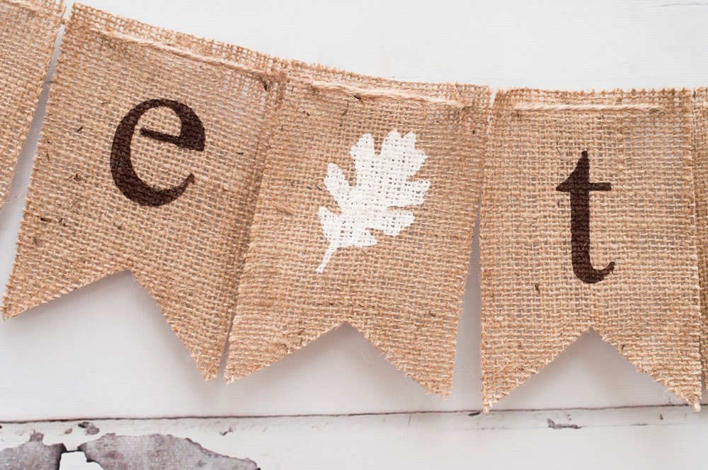 Give Thanks Banner, Thanksgiving Banner, Give Thanks Burlap Banner, Thanksgiving Decor, Thanksgiving Photo Prop B017