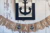 It's A Boy Banner, Nautical Banner, Nautical Baby Shower Banner, Nautical Boy Banner, Anchor Banner, B148