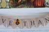 Give Thanks Banner, Thanksgiving Banner, Give Thanks Burlap Banner, Thanksgiving Decor, Mantel Decor, Turkey Banner, B116